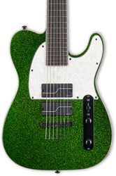 Guitarra eléctrica de 7 cuerdas Ltd SCT-607 Baryton Stephen Carpenter - Green sparkle