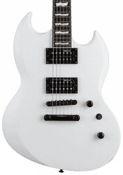 Guitarra eléctrica de doble corte Ltd Viper-256 - Snow white