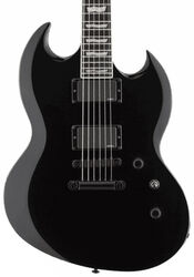 Guitarra eléctrica de doble corte Ltd Viper-401 - Black