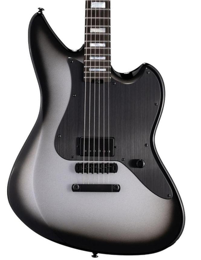 Guitarra eléctrica de autor Ltd JD-I Joe Duplantier Signature - silver sunburst