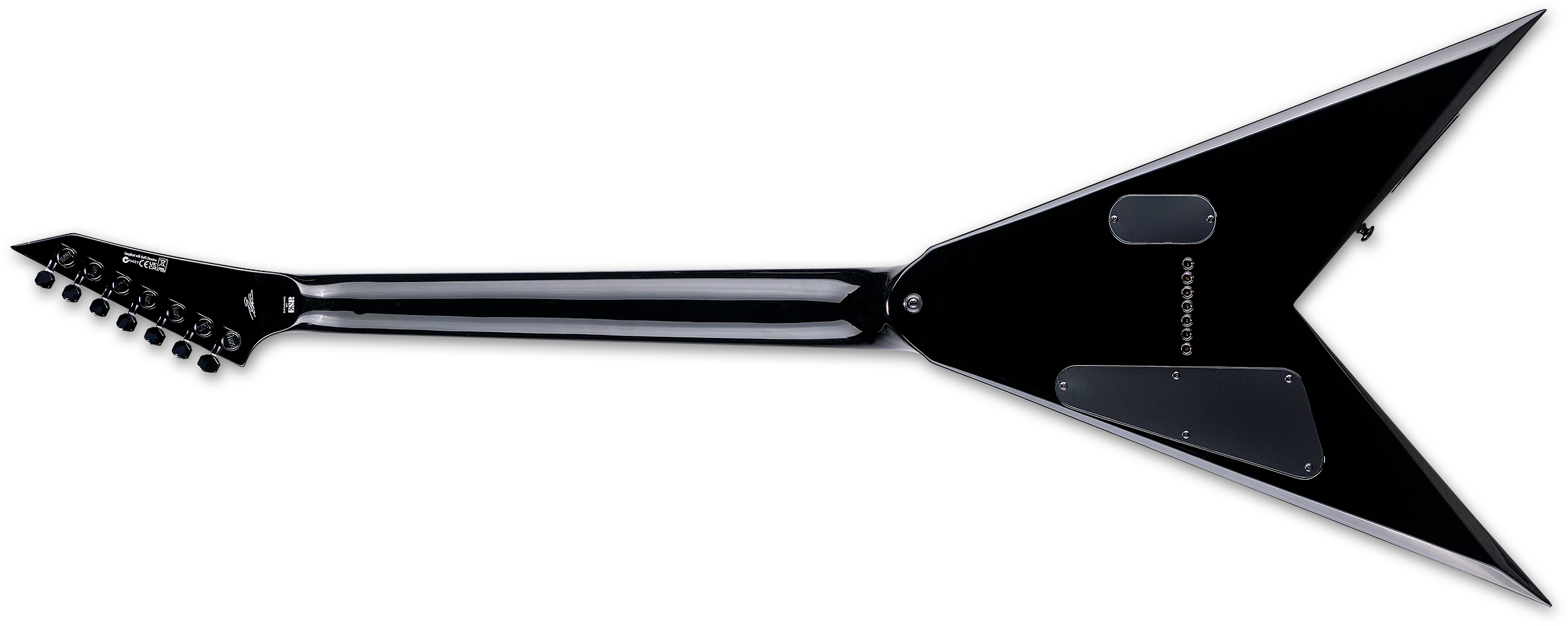 Ltd Jack Simmons Js7 Baritone Signature 7c 1h Fishman Fluence Ht Eb - Black - Guitarra eléctrica barítono - Variation 2