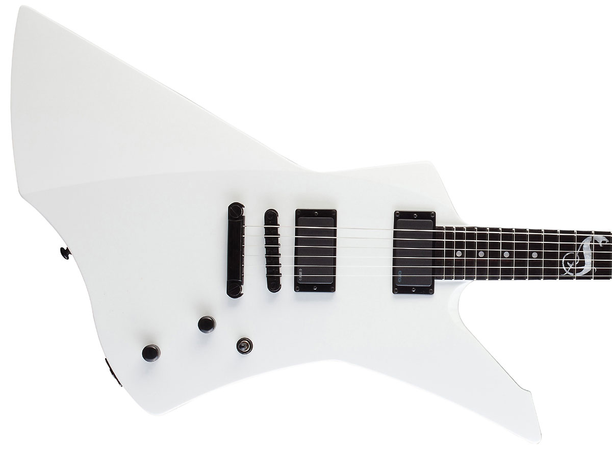 Ltd James Hetfield Snakebyte Emg - Snow White - Guitarra electrica metalica - Variation 2