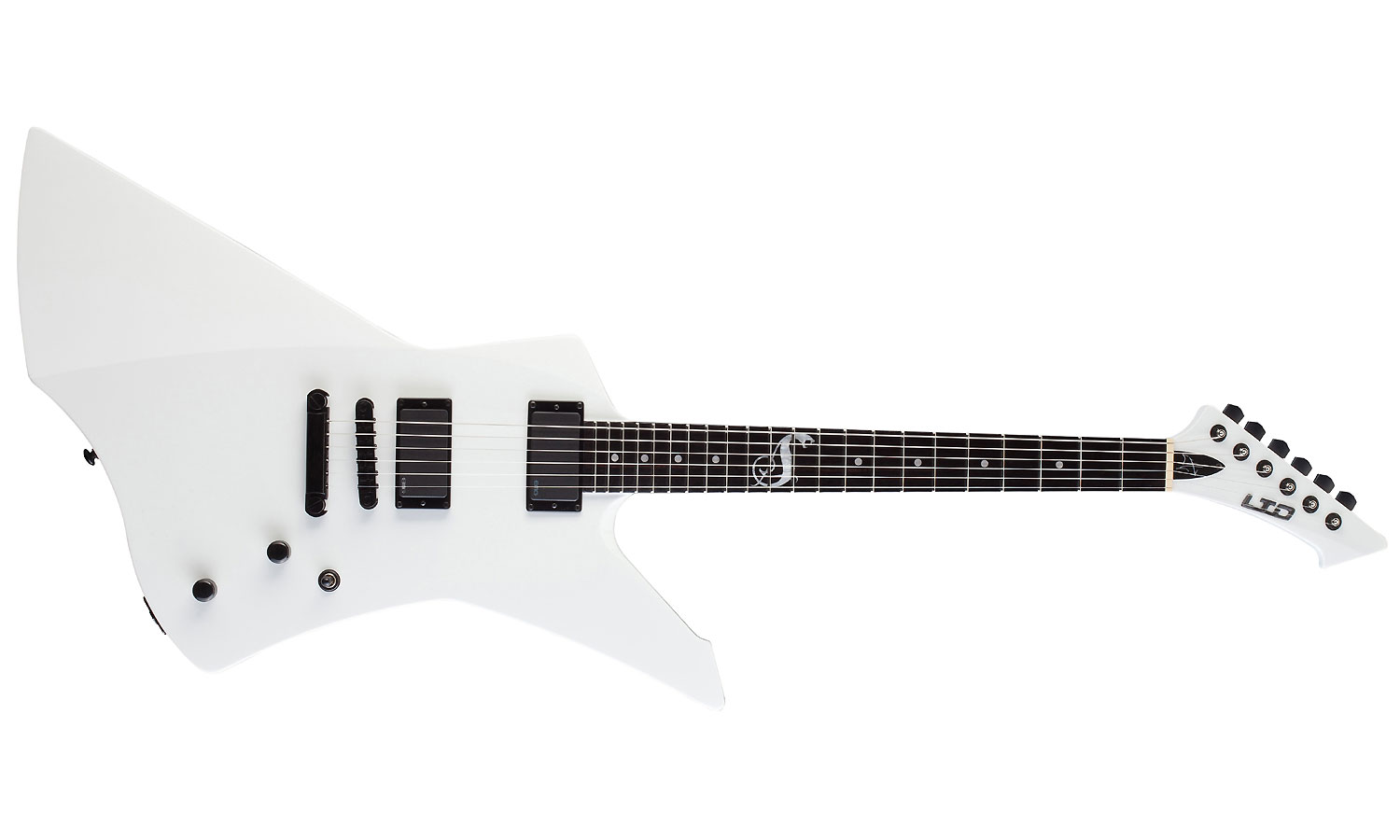 Ltd James Hetfield Snakebyte Emg - Snow White - Guitarra electrica metalica - Variation 1