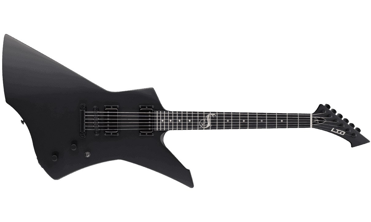 Ltd James Hetfield Snakebyte - Black Satin - Guitarra electrica metalica - Variation 1