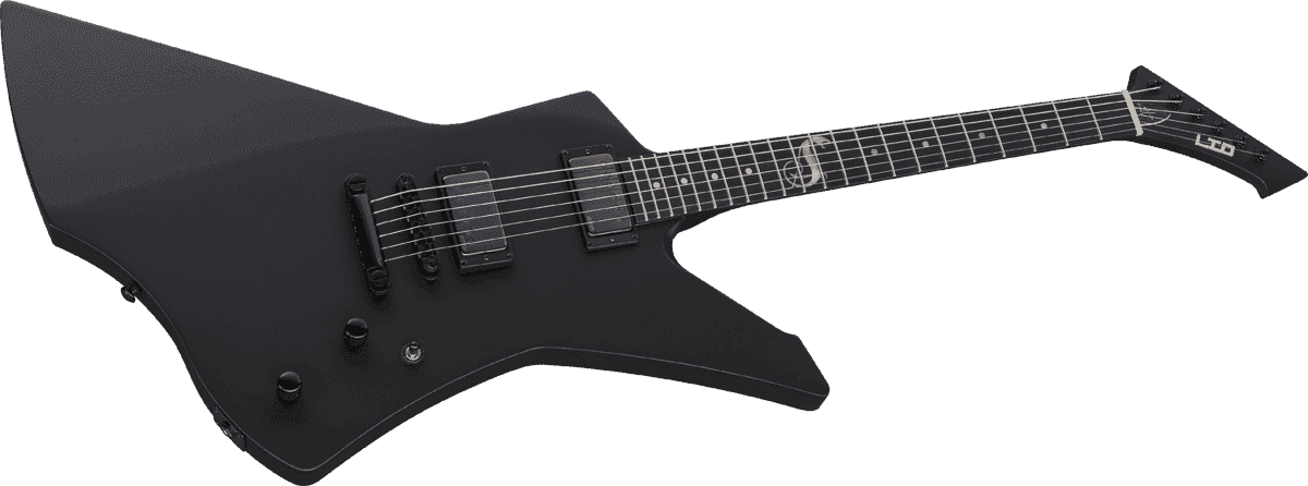 Ltd James Hetfield Snakebyte - Black Satin - Guitarra electrica metalica - Variation 2