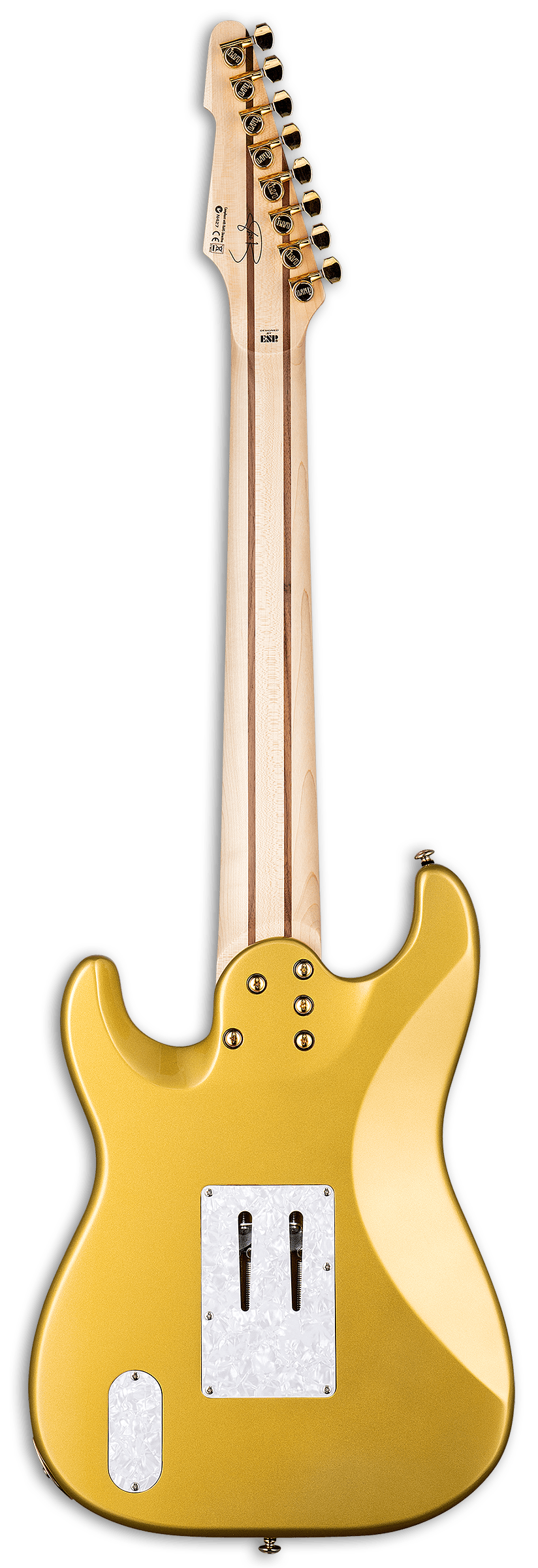 Ltd Jrv8 8-cordes Hss Trem Mn - Metallic Gold - Guitarra eléctrica de 7 cuerdas - Variation 1