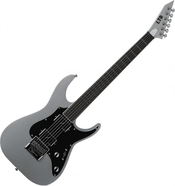 Guitarra eléctrica de cuerpo sólido Ltd Ken Susi KS M-6 Evertune - Metallic silver