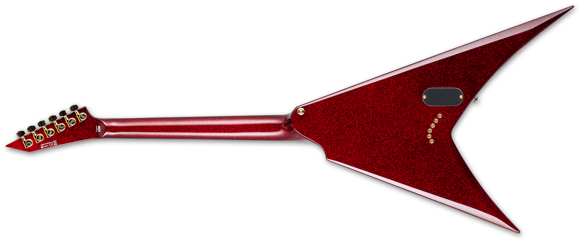 Ltd Kh-v 602 Kirk Hammett Signature Hh Ht Eb - Red Sparkle - Guitarra electrica metalica - Variation 1