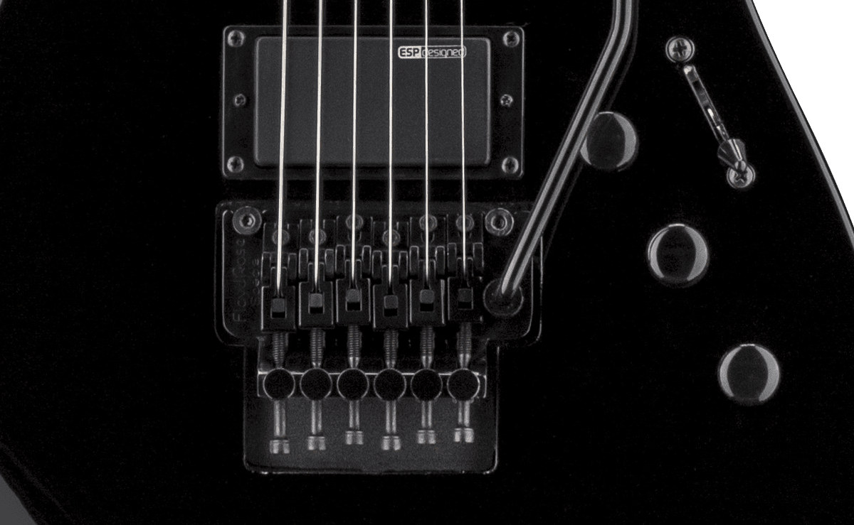 Ltd Kirk Hammett Kh-202 2018 Signature Hh Fr Rw - Black - Guitarra eléctrica con forma de str. - Variation 2