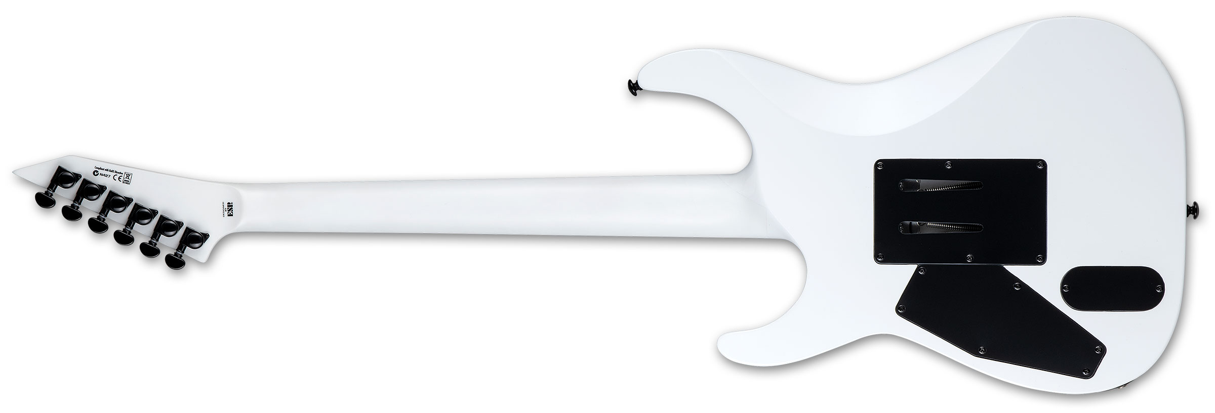 Ltd M-1000 Hh Fishman Fr Eb - Snow White - Guitarra electrica metalica - Variation 2