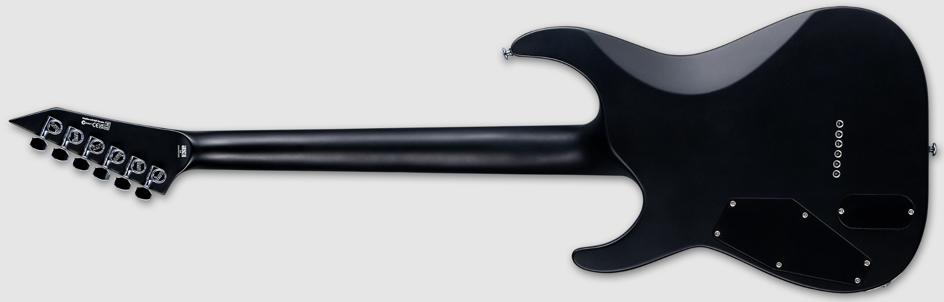 Ltd M-1000nt Bb 2h Fishman Fluence Modern  Ht Eb - Black Satin - Guitarra eléctrica con forma de str. - Variation 1