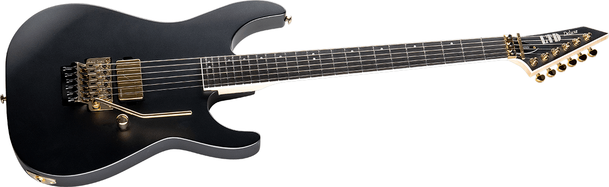 Ltd M-1001 Floyd Rose H Eb - Charcoal Metallic Satin - Guitarra electrica metalica - Variation 2