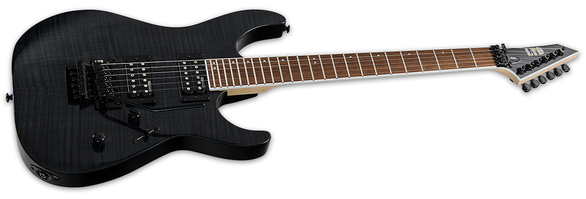 Ltd M-200fm Hh Fr Jat - See Thru Black - Guitarra eléctrica con forma de str. - Variation 1