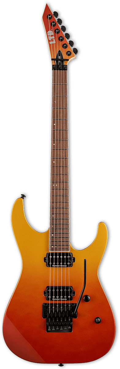 Ltd M-400 Hh Seymour Duncan Fr Pf - Solar Fade Metallic - Guitarra eléctrica con forma de str. - Variation 3
