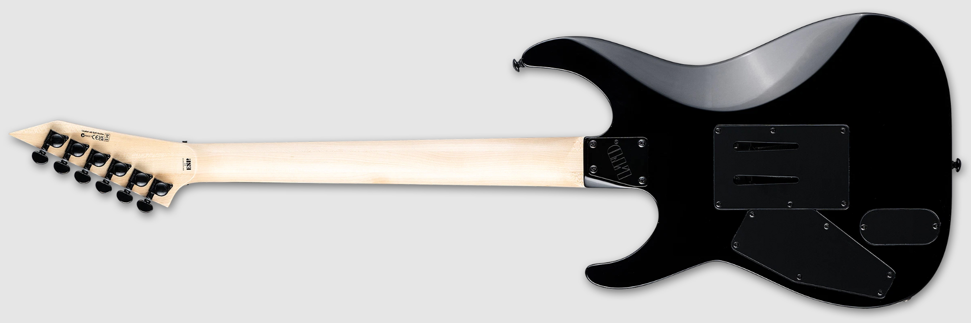 Ltd M1000 Maple 2h Fishman Fluence Modern Fr Mn - Black - Guitarra eléctrica con forma de str. - Variation 1