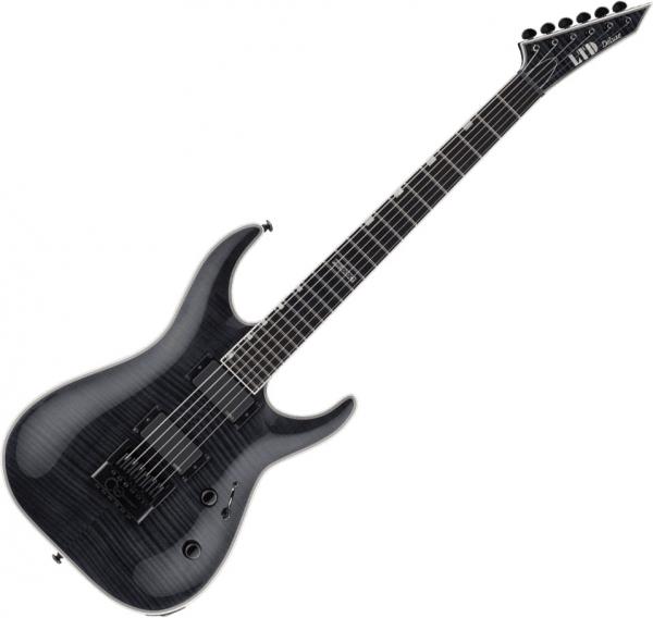 Guitarra eléctrica de cuerpo sólido Ltd MH-1000 Evertune - See thru black