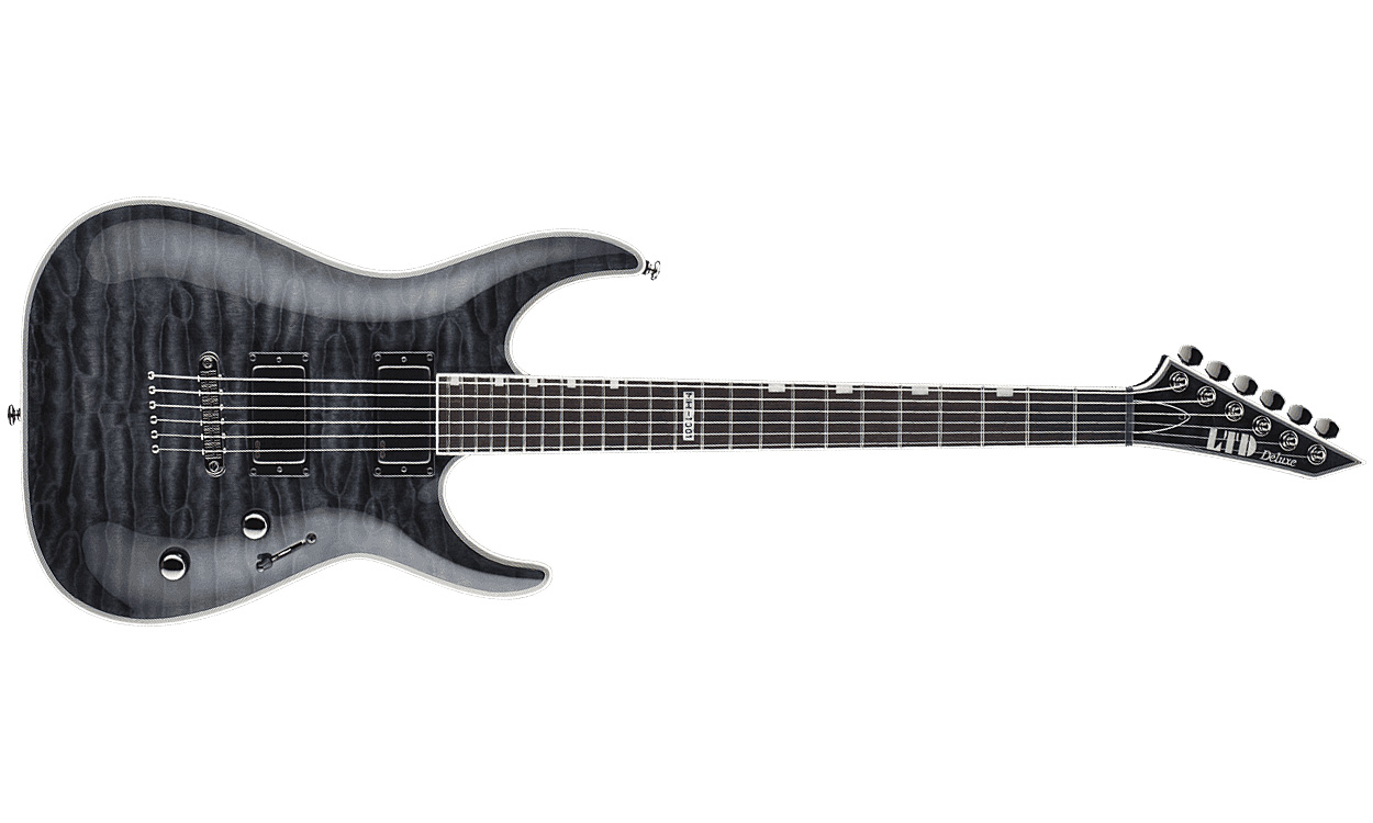 Ltd Mh-1001nt Hh Emg Ht Rw - See Thru Black - Guitarra eléctrica con forma de str. - Variation 1