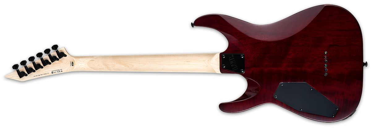 Ltd Mh-200qm Nt Hh Ht Jat - See Thru Black Cherry - Guitarra eléctrica con forma de str. - Variation 2