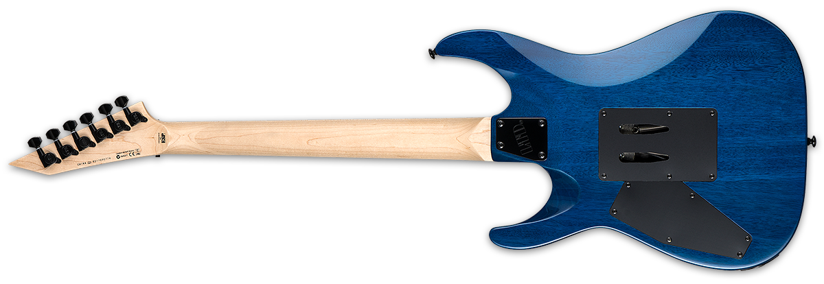 Ltd Mh203qm Hss Fr Mn - See Thru Blue - Guitarra eléctrica con forma de str. - Variation 2