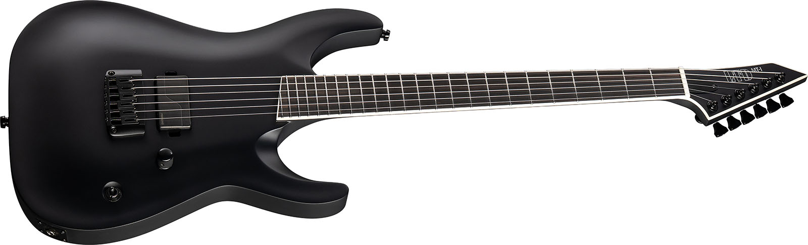 Ltd Mick Thomson Mti Signature 1h Ht Eb - Black Satin - Guitarra eléctrica de autor - Variation 2