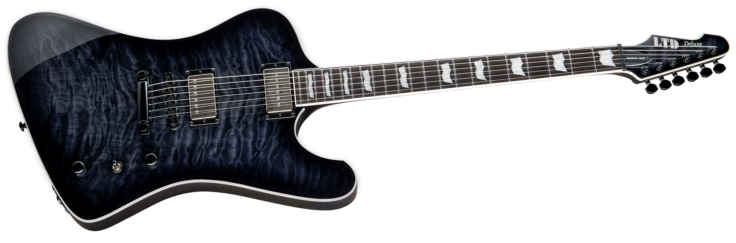 Ltd Phoenix-1000 Hs Seymour Duncan Ht Eb - See Thru Black Sunburst - Guitarra electrica retro rock - Variation 1