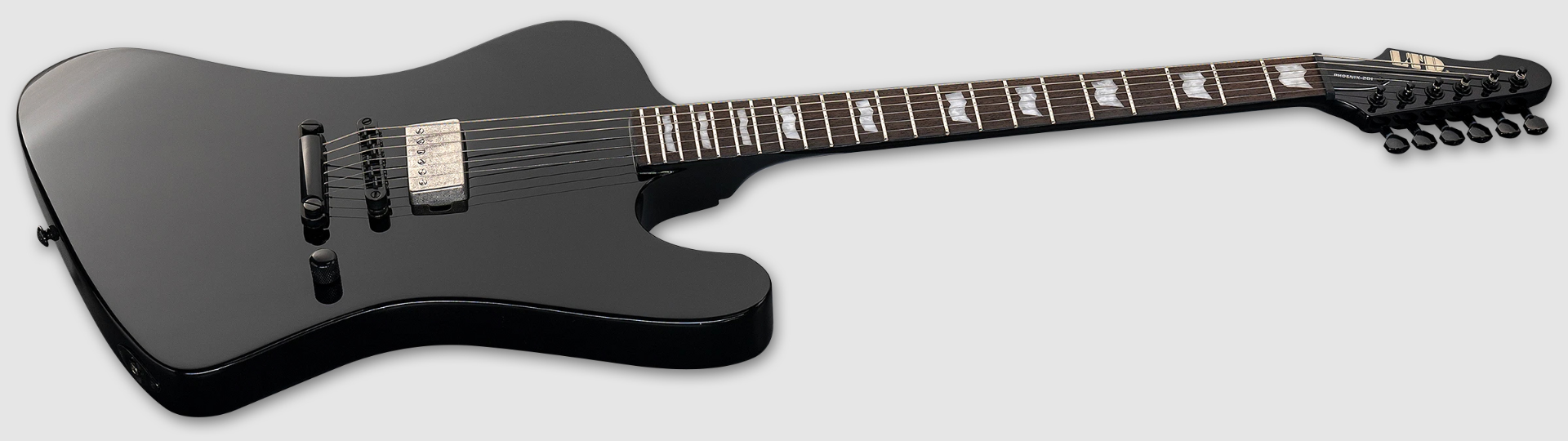 Ltd Phoenix 201 1h Ht Rw - Black - Guitarra electrica retro rock - Variation 2