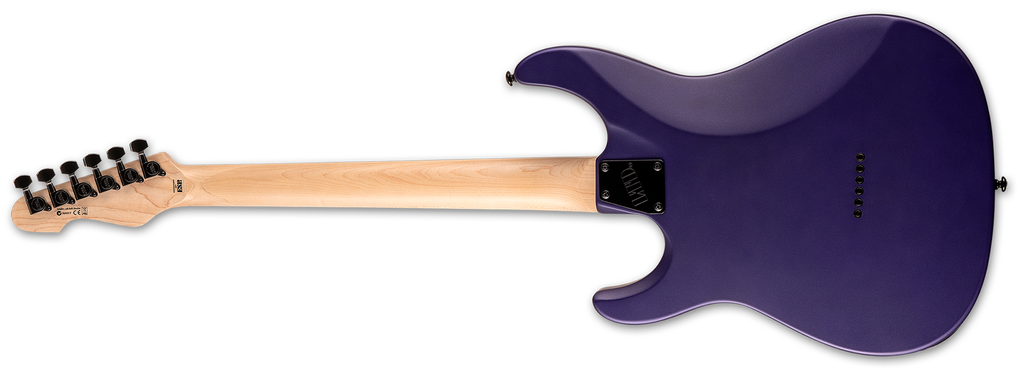 Ltd Sn-200ht Hh Ht Mn - Dark Metallic Purple Satin - Guitarra eléctrica con forma de str. - Variation 2