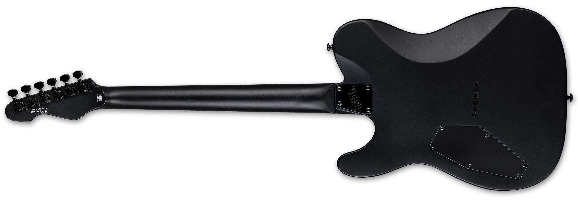 Ltd Te-201 H Ht Mn Jat - Black Satin - Guitarra eléctrica con forma de tel - Variation 1