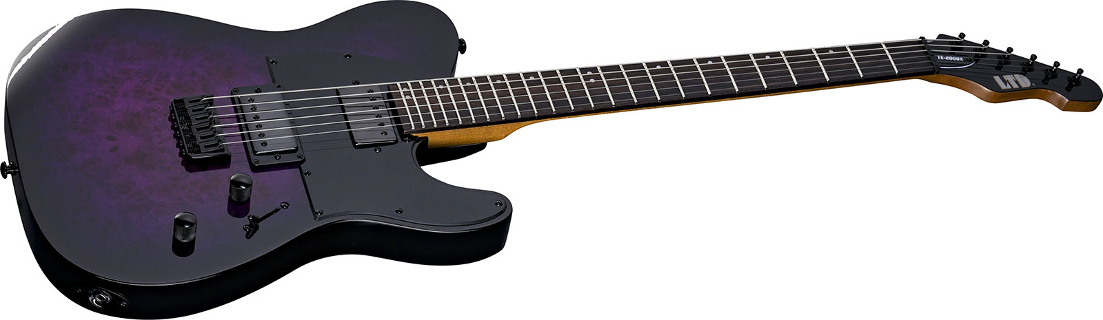 Ltd Te200dx 2h Ht Rw - Purple Burst - Guitarra eléctrica con forma de tel - Variation 2