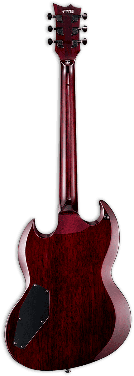 Ltd Viper-256 - See Thru Black Cherry - Guitarra eléctrica de doble corte - Variation 1
