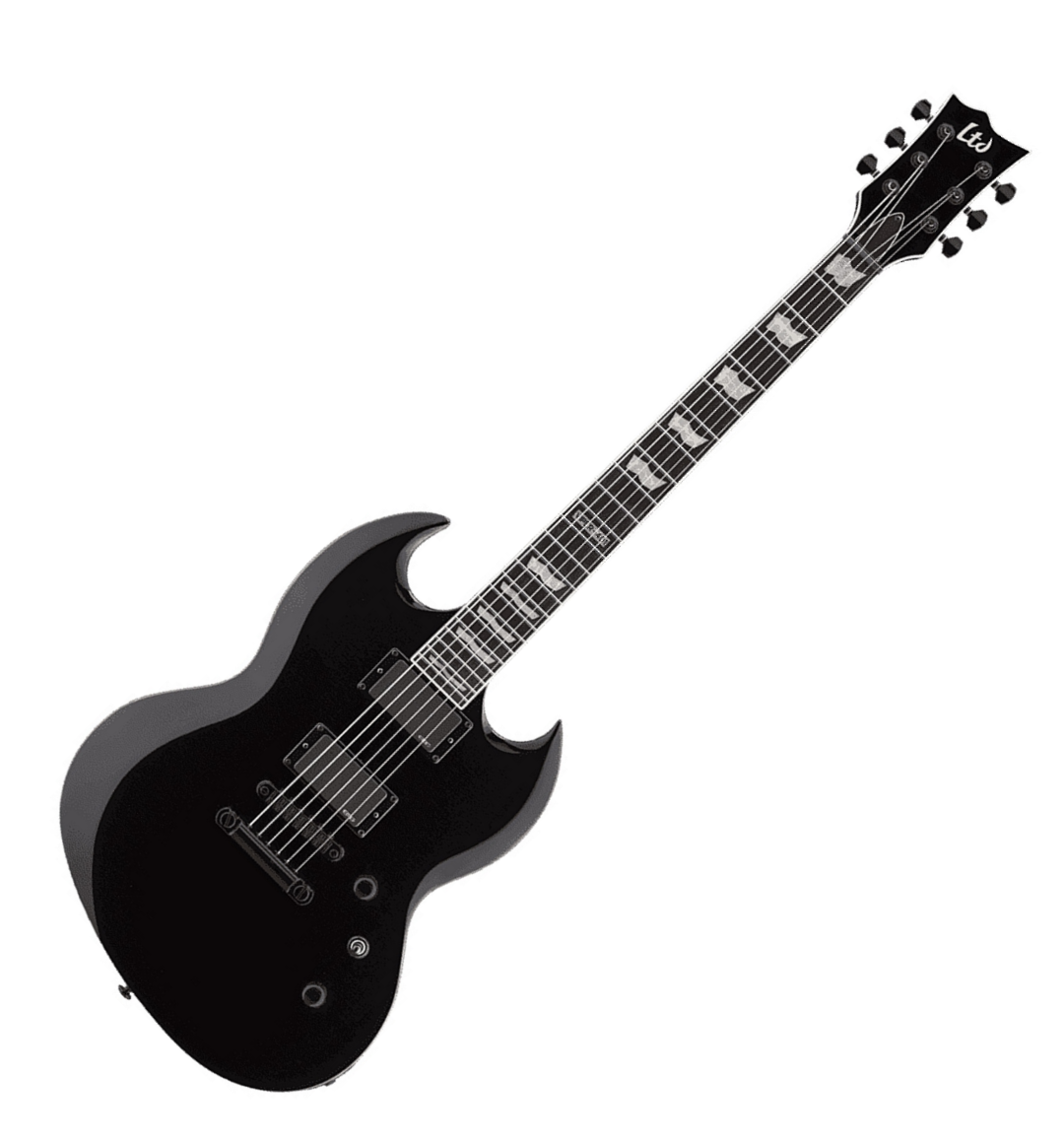 Ltd Viper-401 Hh Emg Ht Rw - Black - Guitarra eléctrica de doble corte - Variation 3