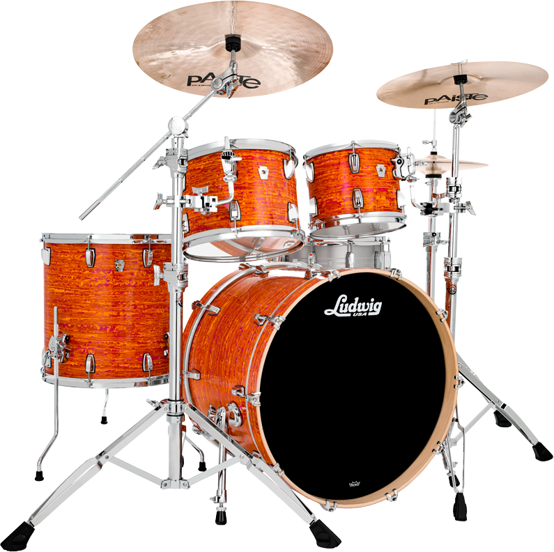 Ludwig Keystone X - 4 FÛts - Mod Orange - Batería acústica estándar - Main picture