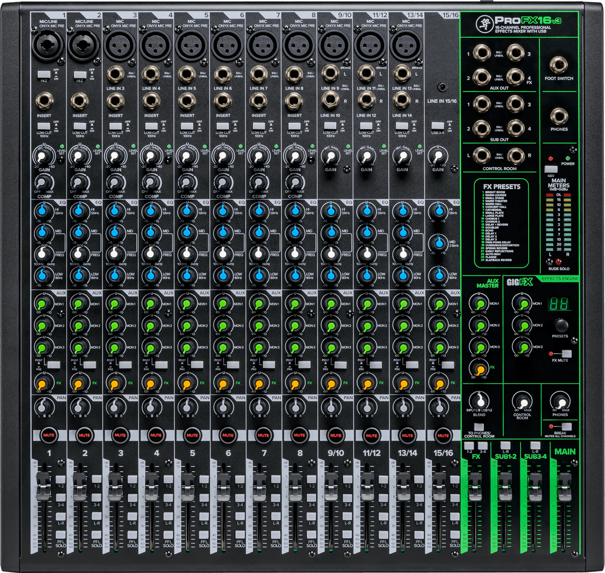 Mackie Profx16 V3 - Mesa de mezcla analógica - Main picture