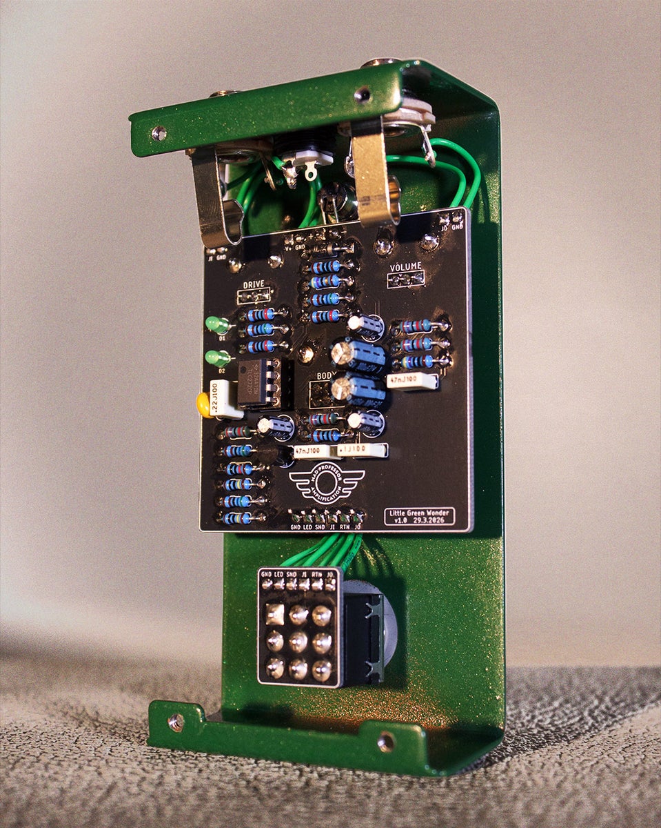 Mad Professor Little Green Wonder Overdrive Handwired - Pedal overdrive / distorsión / fuzz - Variation 1