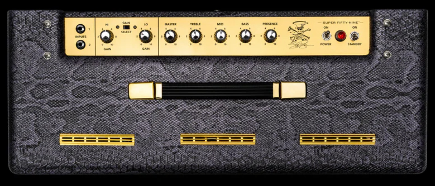 Magnatone Slash Super Fifty-nine M80 212 Combo Signature 45w El84 2x12 Purple Python - Combo amplificador para guitarra eléctrica - Variation 1