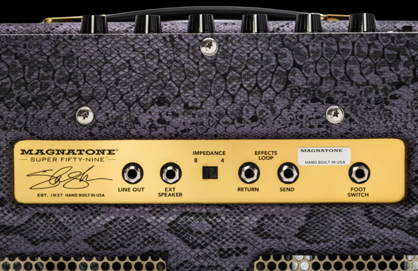 Magnatone Slash Super Fifty-nine M80 212 Combo Signature 45w El84 2x12 Purple Python - Combo amplificador para guitarra eléctrica - Variation 2