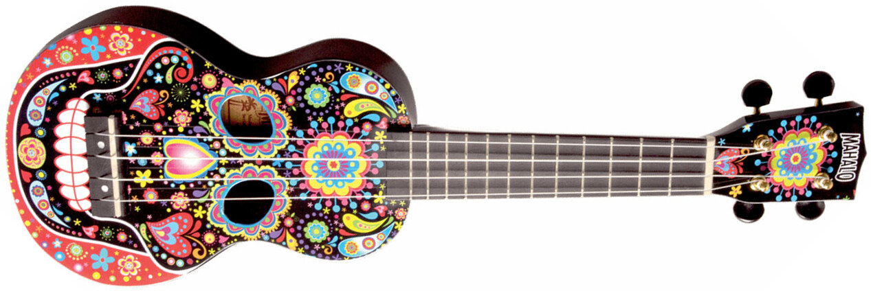 Mahalo Ma1skbk Soprano Art +housse - Skull - Ukulele - Main picture