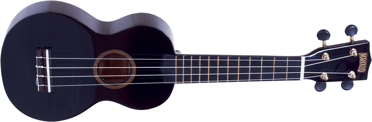 Mahalo Mr1 Rainbow Soprano Tout Sengon +housse - Black Gloss - Ukulele - Main picture