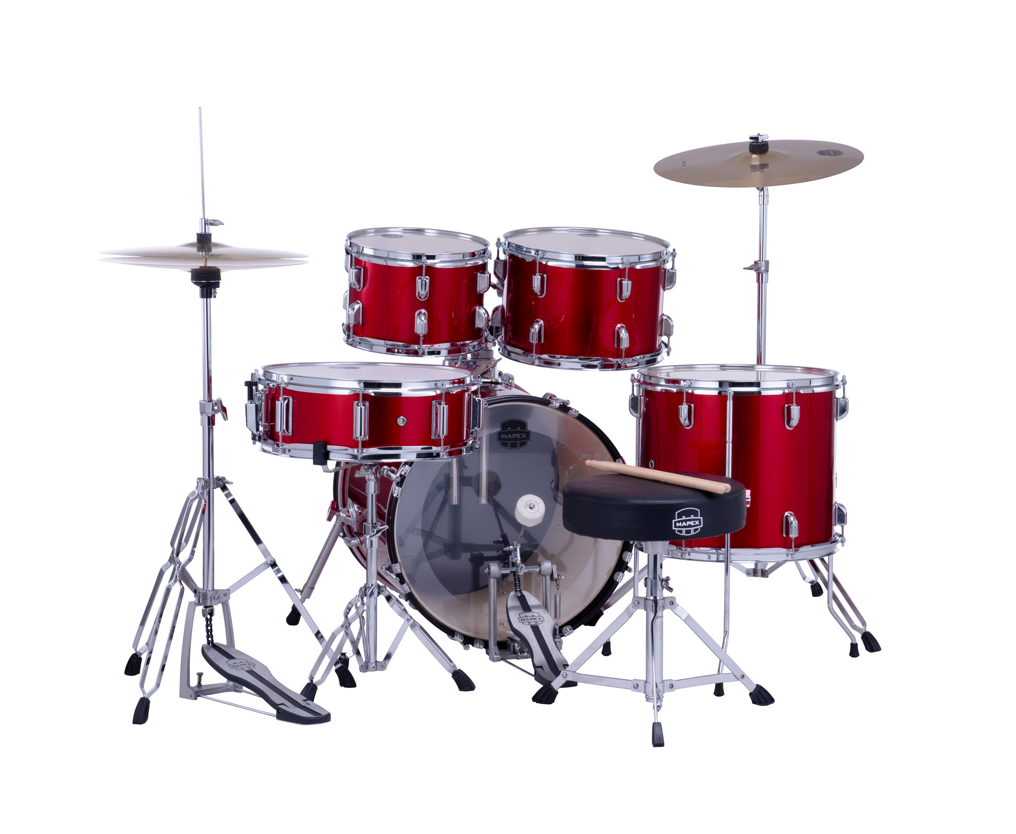 Mapex Comet 18 Jazz Junior Kit - 5 FÛts - Infra Red - Batería acústica junior - Variation 2