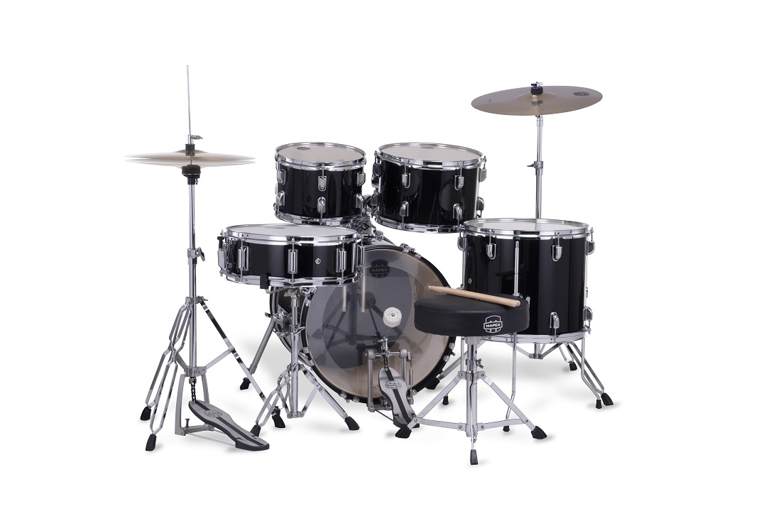 Mapex Comet Fusion 20'' - 5 FÛts - Dark Black - Batería acústica fusion - Variation 1