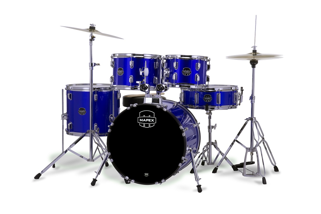 Mapex Comet Jazz/junior 18'' - 5 FÛts - Indigo Blue - Batería acústica junior - Variation 2