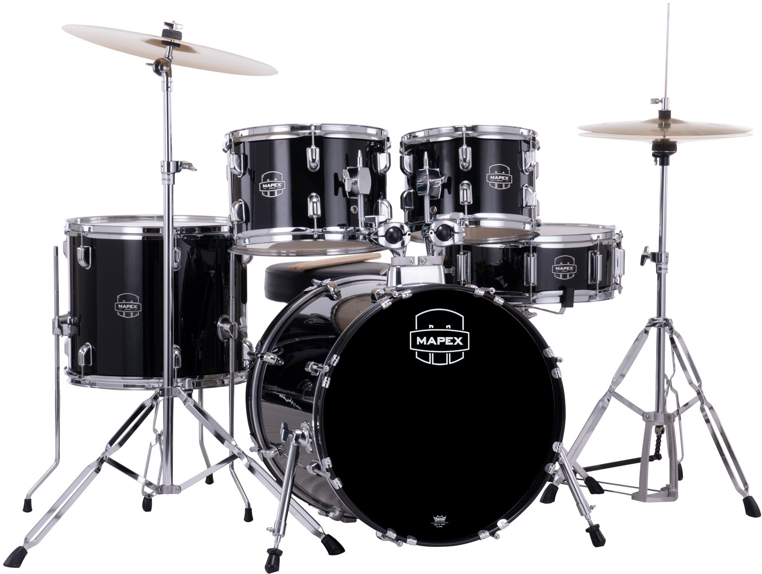 Mapex Comet 18 Jazz Junior Kit - Noir - Batería acústica junior - Main picture