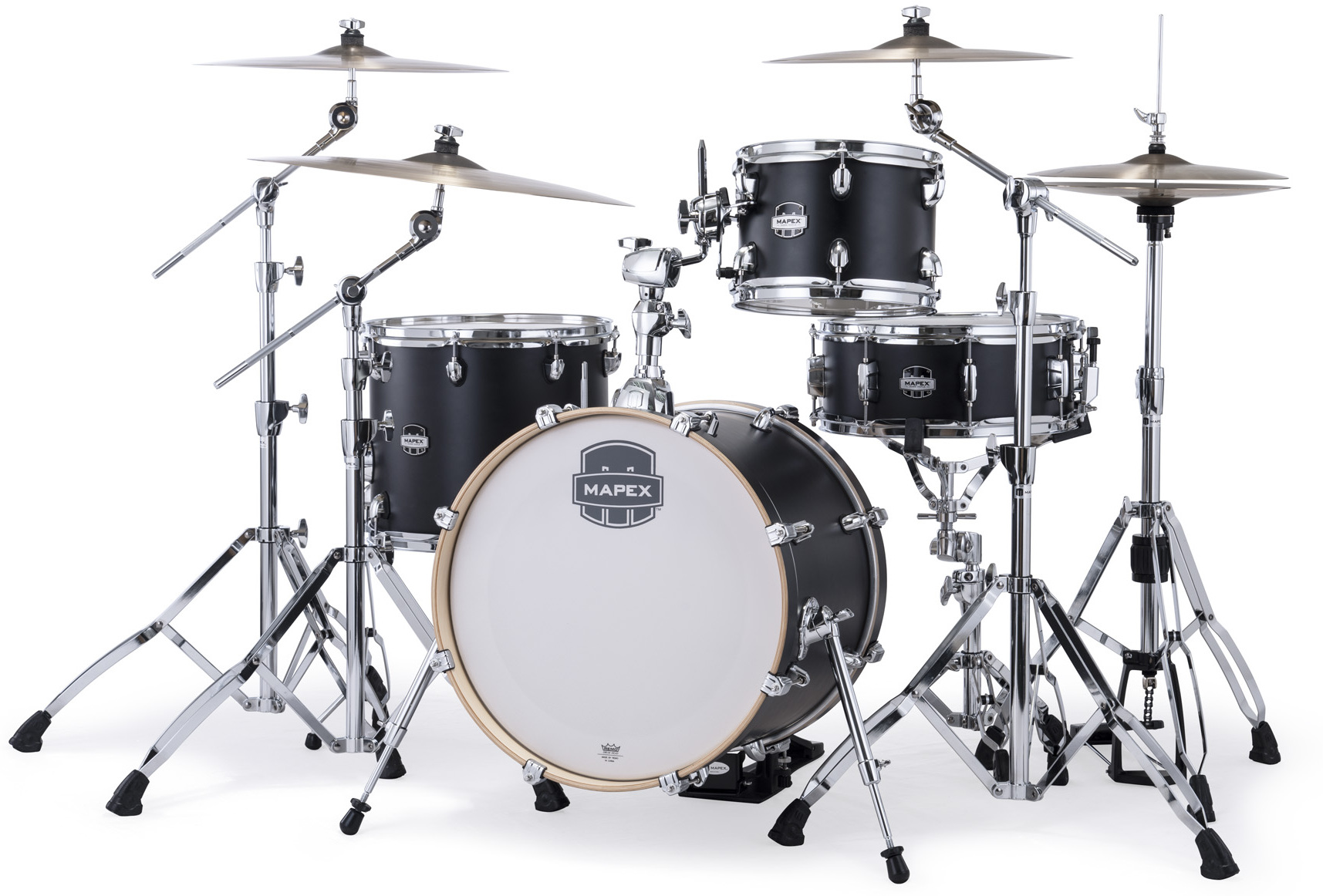 Mapex Mars Maple 18'' / 4f - 4 FÛts - Matte Black - Batería acústica jazz - Main picture