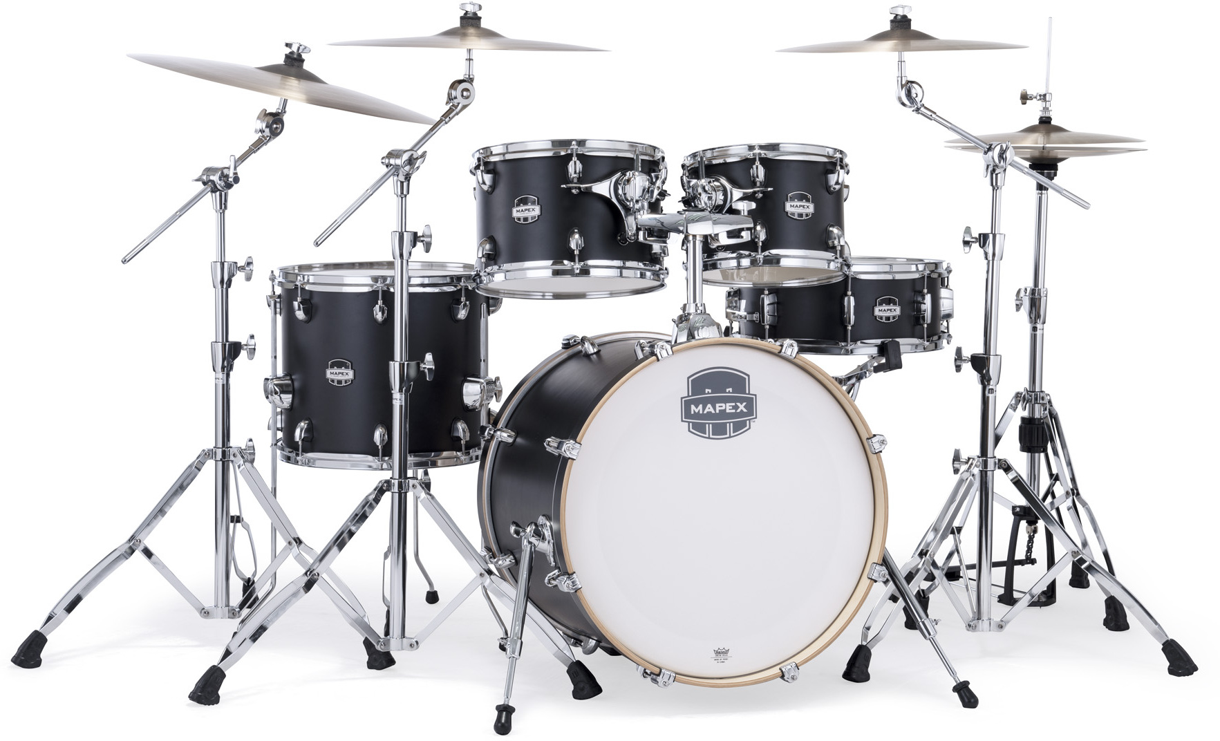 Mapex Mars Maple 20'' / 5f - 5 FÛts - Matte Black - Batería acústica fusion - Main picture