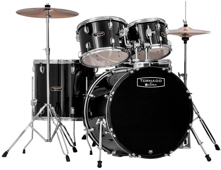 Batería acústica fusion Mapex TND5044TCDK - New Tornado V2 Fusion 20 - 5 piezas - Black