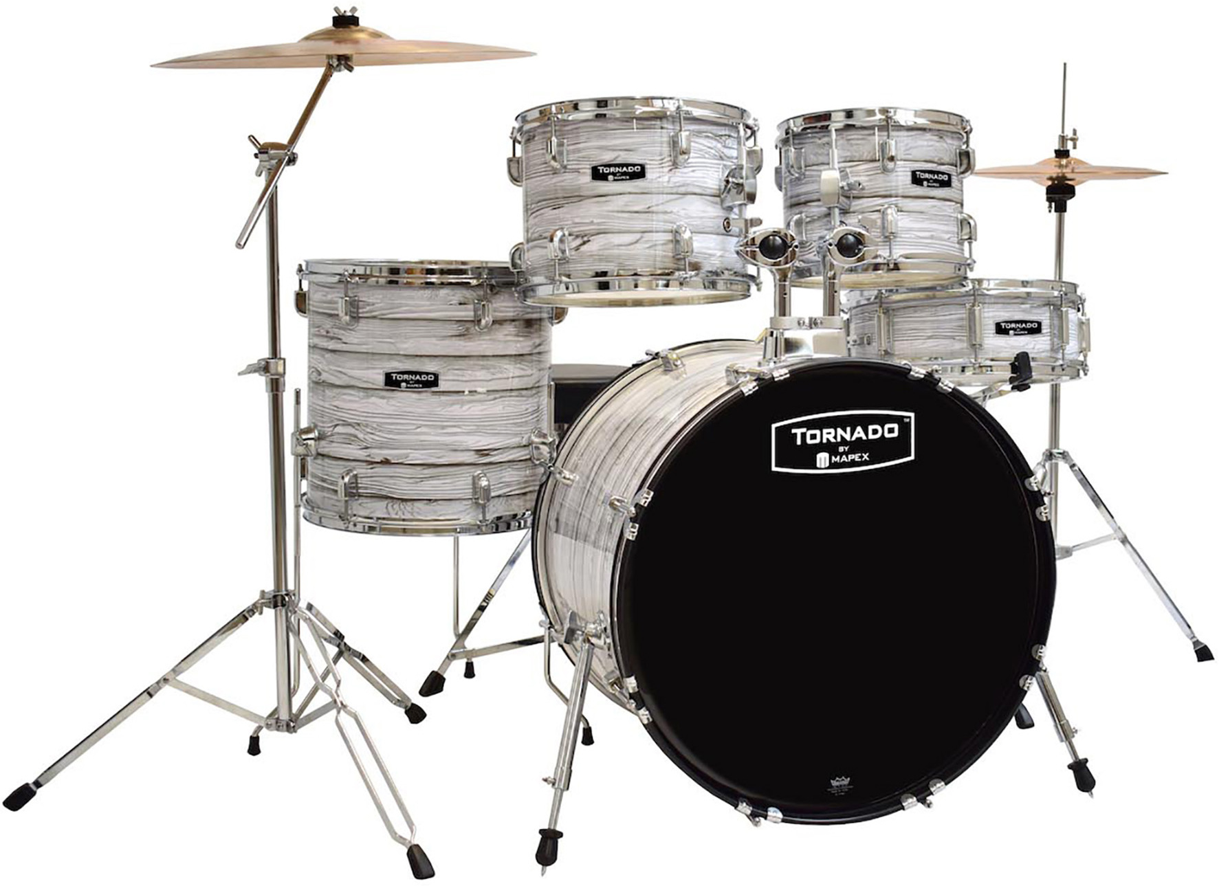 Mapex Tnd5294ftcfi Tornado Stage 22 - Wood Grain White - Batería acústica stage - Main picture
