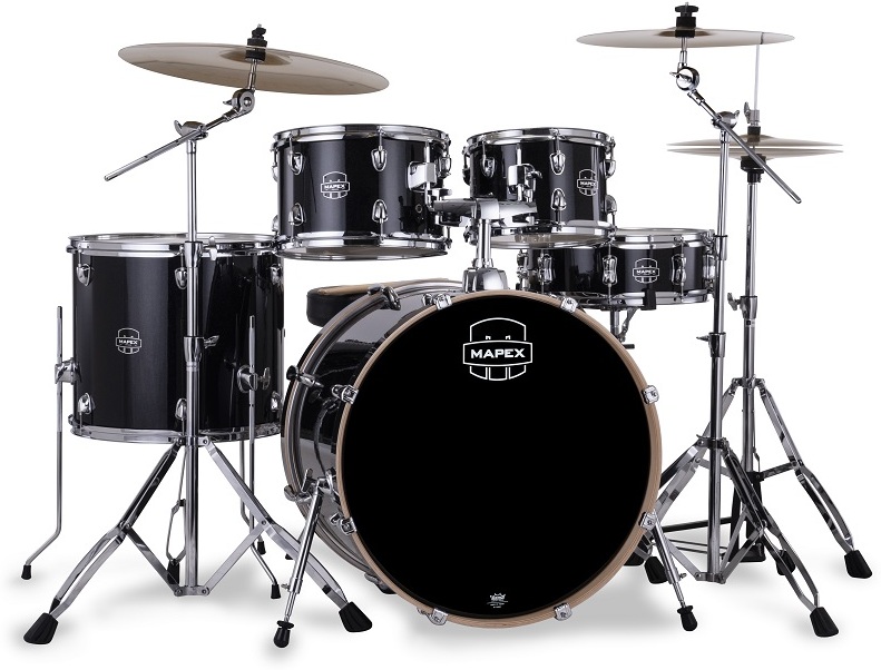 Mapex Venus Fusion 20'' - 5 FÛts - Black Galaxy Sparkle - Batería acústica fusion - Main picture
