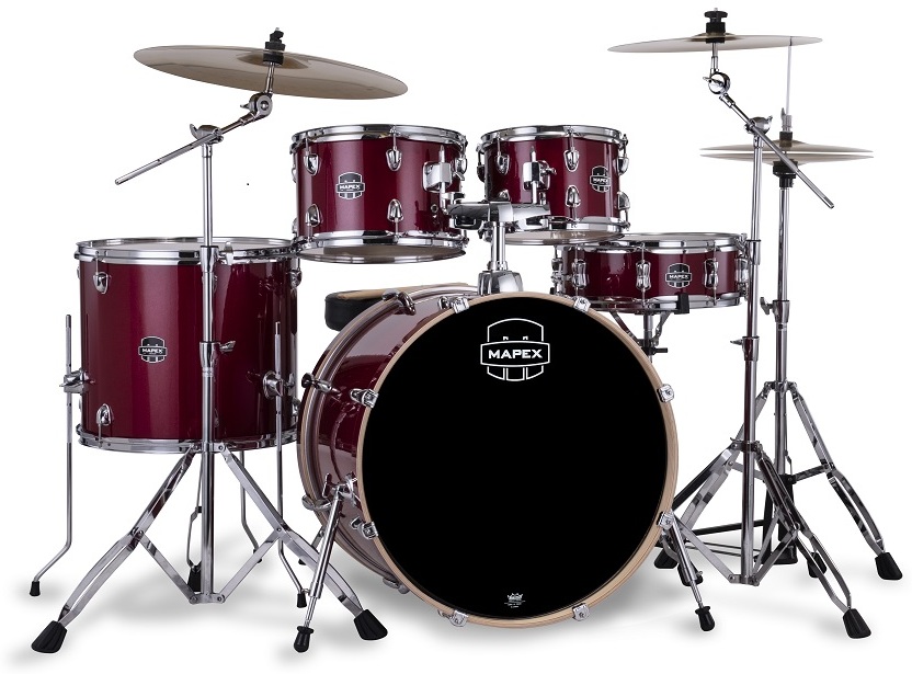 Mapex Venus Fusion 20'' - 5 FÛts - Crimson Red Sparkle - Batería acústica fusion - Main picture