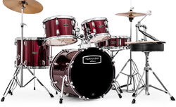 Batería acústica jazz Mapex TND5844FT TORNADO JAZZ 18 - 5 piezas - Wine red