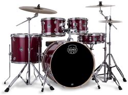 Batería acústica fusion Mapex Venus Fusion 20'' - 5 piezas - Crimson red sparkle